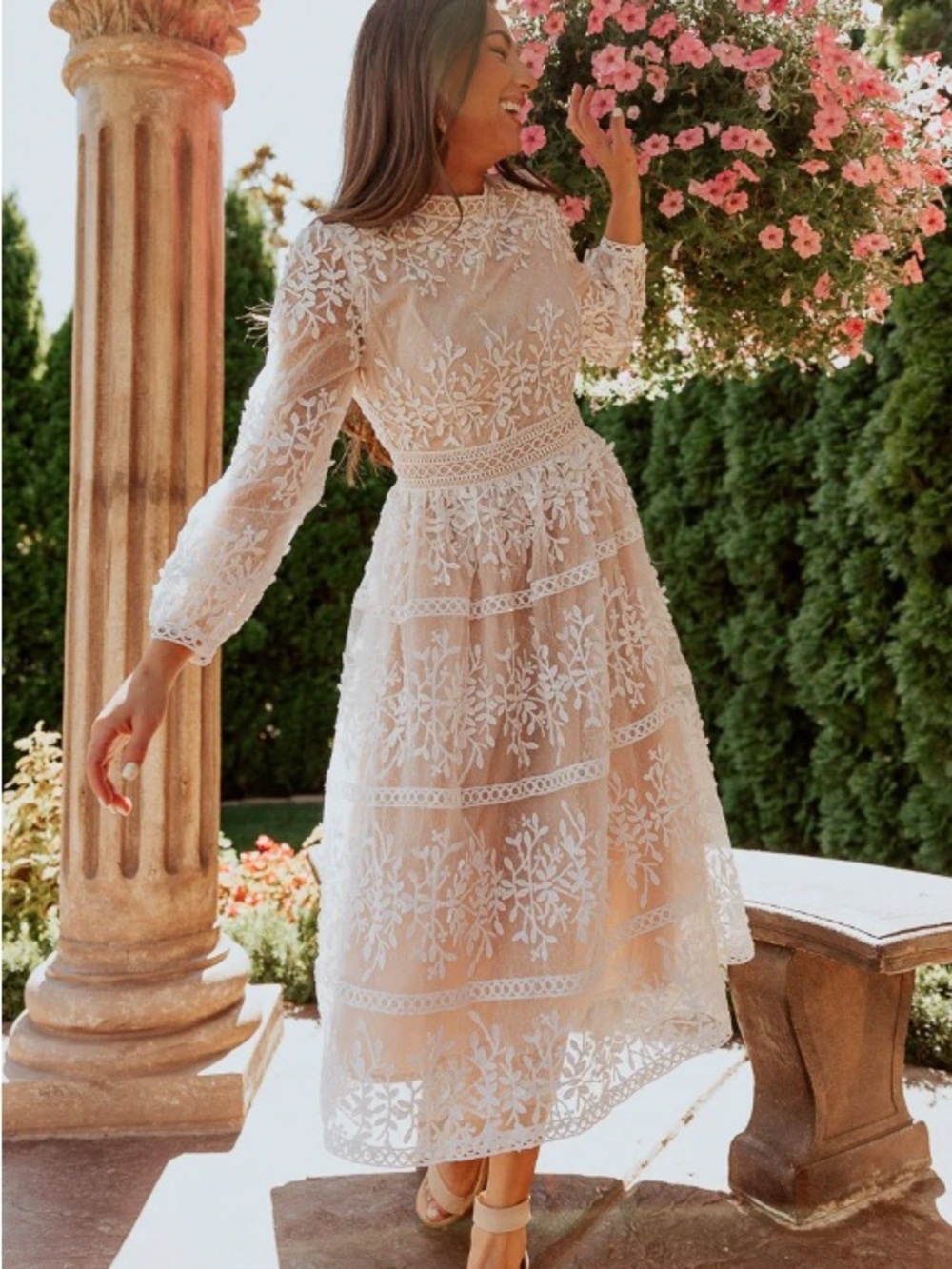 NWT Ivy City Sicily Dress in Champagne Lining - Picture 5 of 6